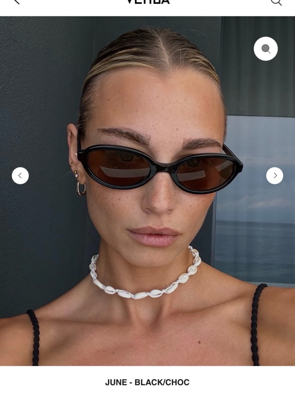 VEHLA June Sunglasses - Black/Dark Choc - Picture 2 of 5